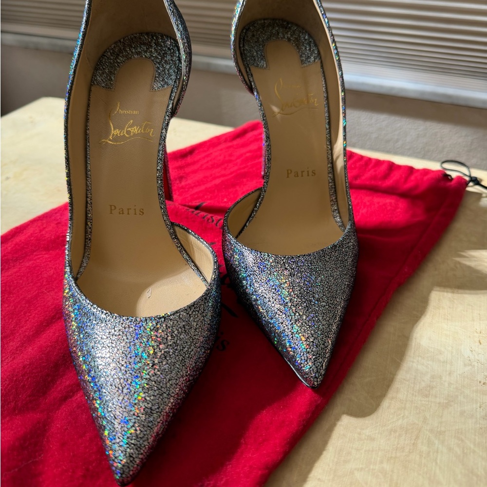 Christian Louboutin Holographic Glitter Heels